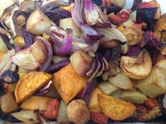 cooked root vegetables
